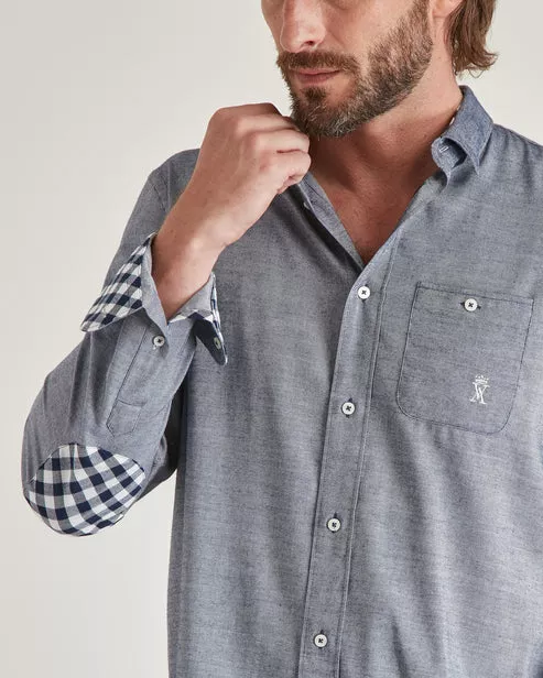 CHEMISE REGULAR À COUDIÈRES