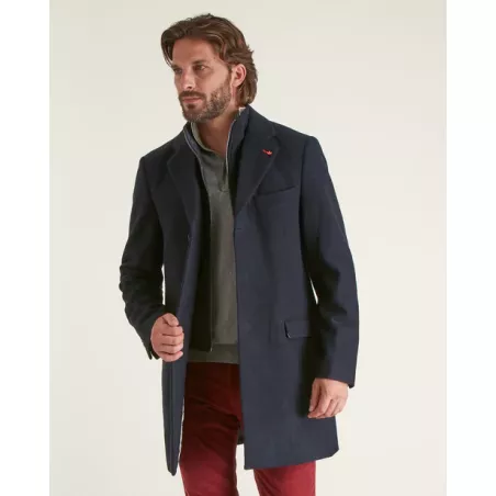 MANTEAU COURT 100% LAINE