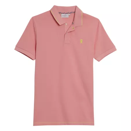 POLO À DÉTAILS FLUO