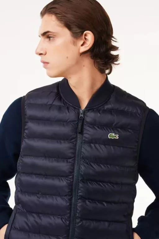 DOUDOUNE HOMME LACOSTE SANS MANCHE DEPERLANTE AVEC REMBOURRAGE