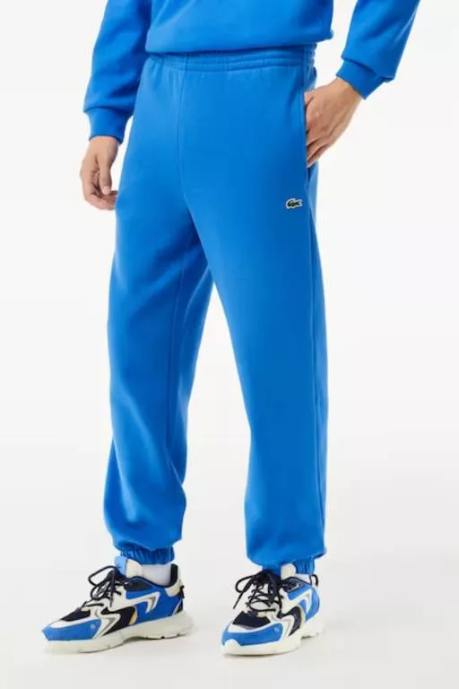 PANTALON DE SURVETEMENT JOGGER HOMME LACOSTE EN MOLLETON GRATTE