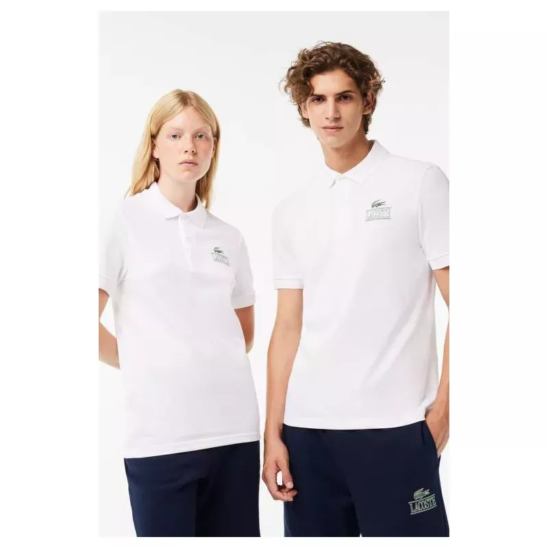 POLO MINI PIQUÉ STRETCH IMPRIMÉ SIGNATURE LACOSTE