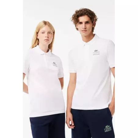 POLO MINI PIQUÉ STRETCH IMPRIMÉ SIGNATURE LACOSTE