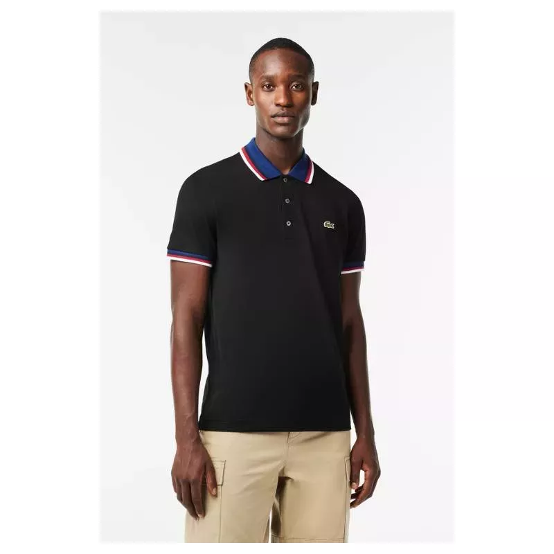 POLO REGULAR FIT COTON STRETCH PIQUÉ COL CONTRASTÉ