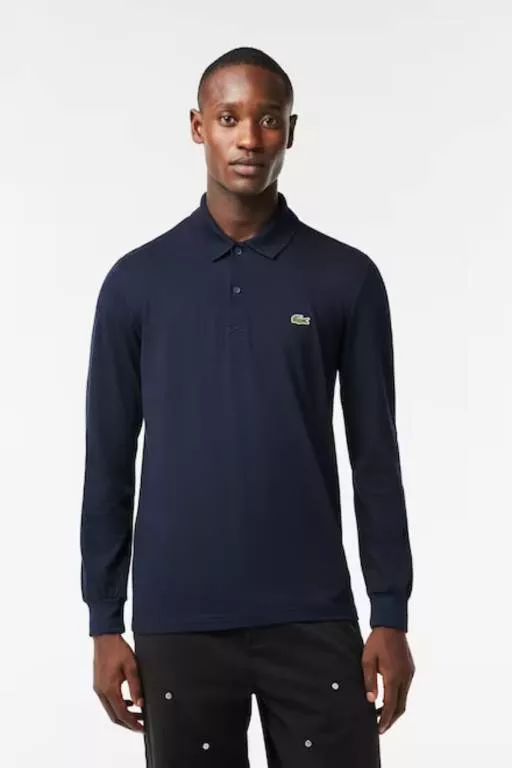 POLO REGULAR FIT COTON POLYESTER MANCHES LONGUES