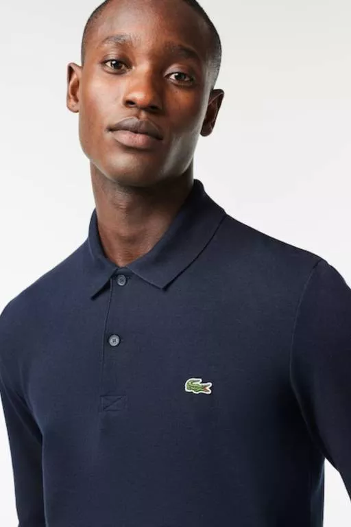 POLO REGULAR FIT COTON POLYESTER MANCHES LONGUES