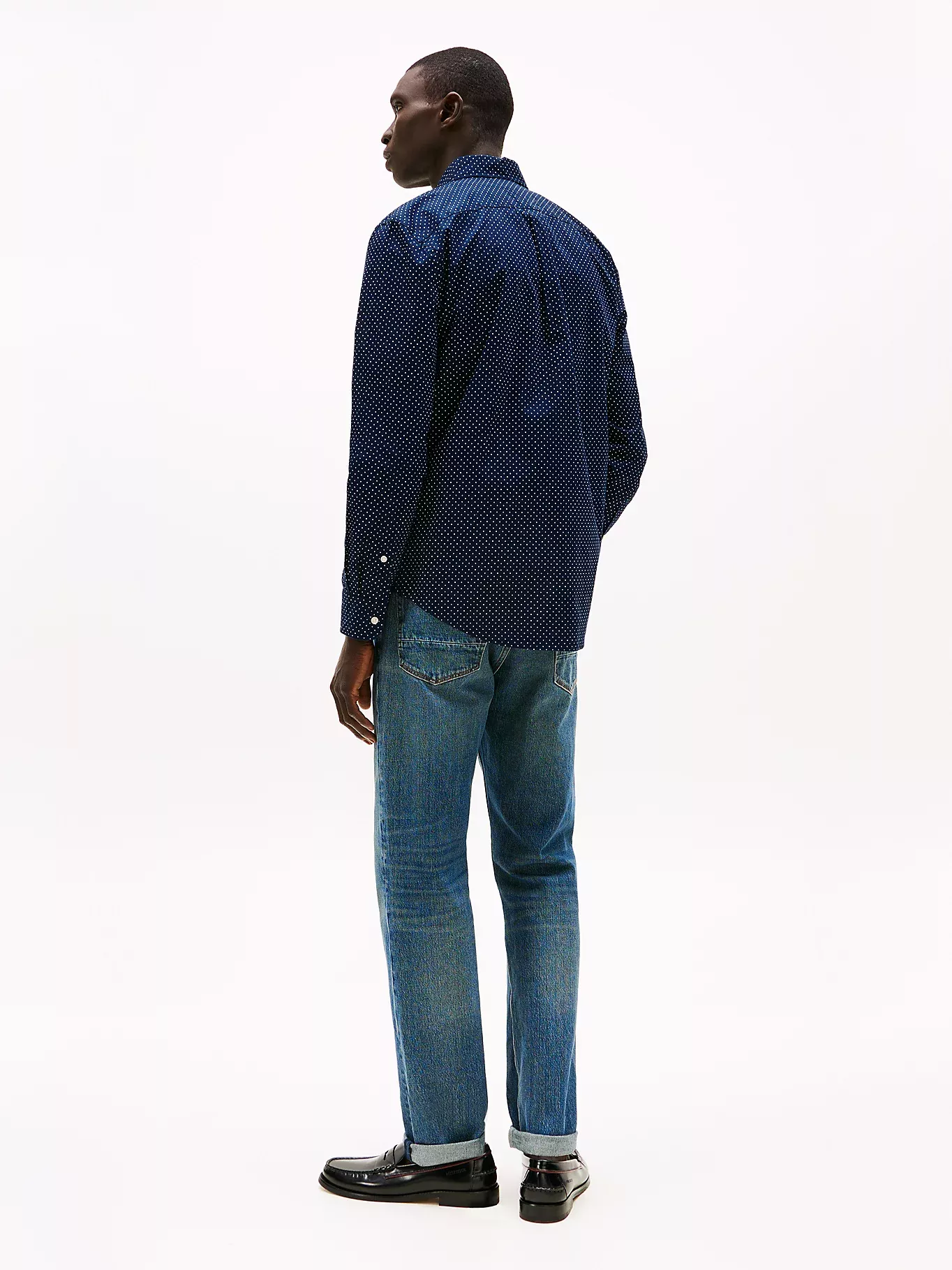 Chemise coupe standard à pois TH Flex