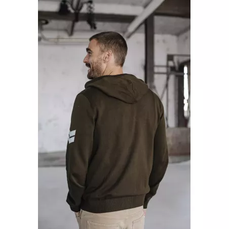 Lyam Conwy Cardigan Zippé à Capuche