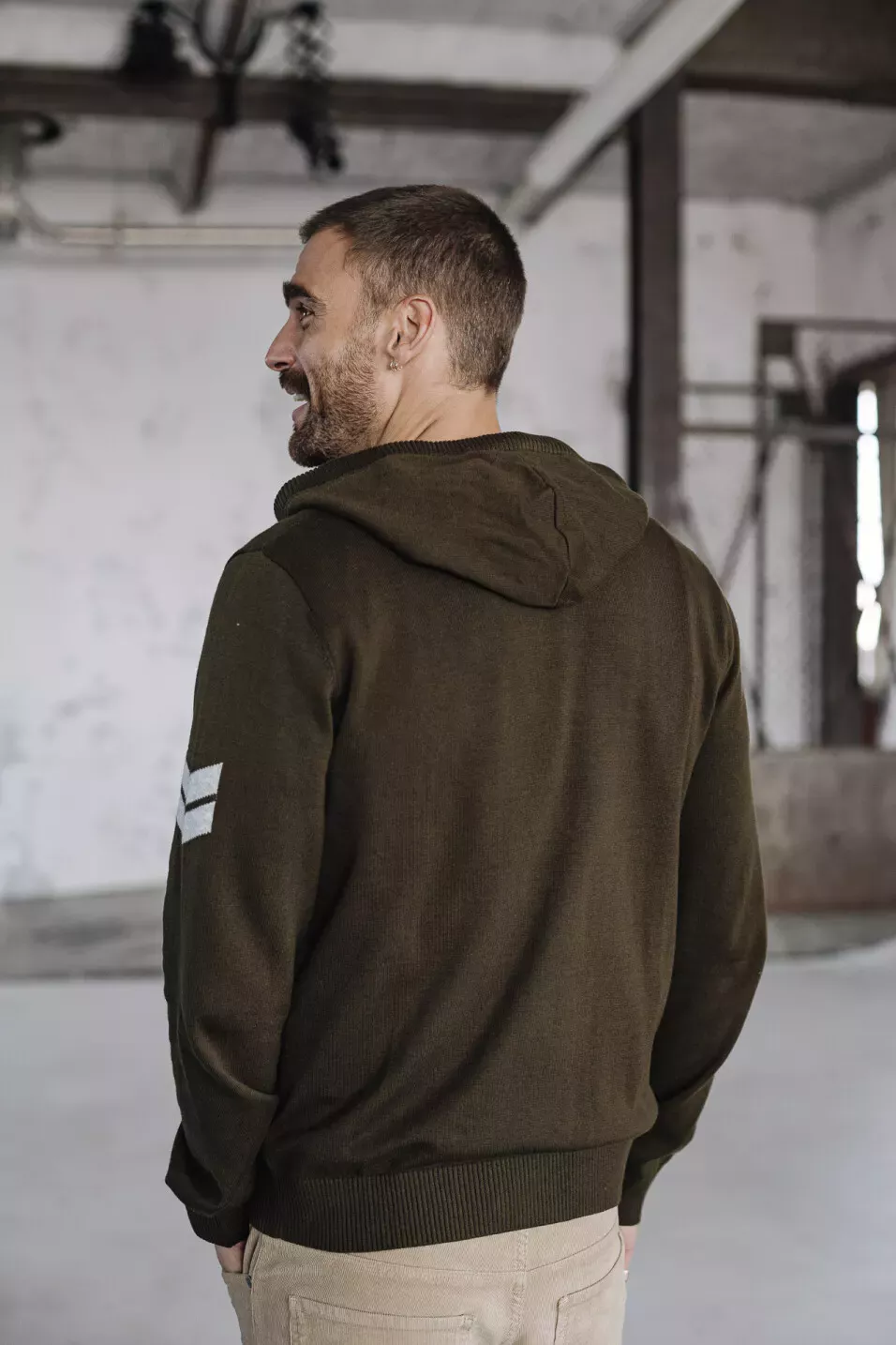 Lyam Conwy Cardigan Zippé à Capuche