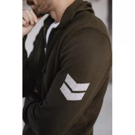 Lyam Conwy Cardigan Zippé à Capuche