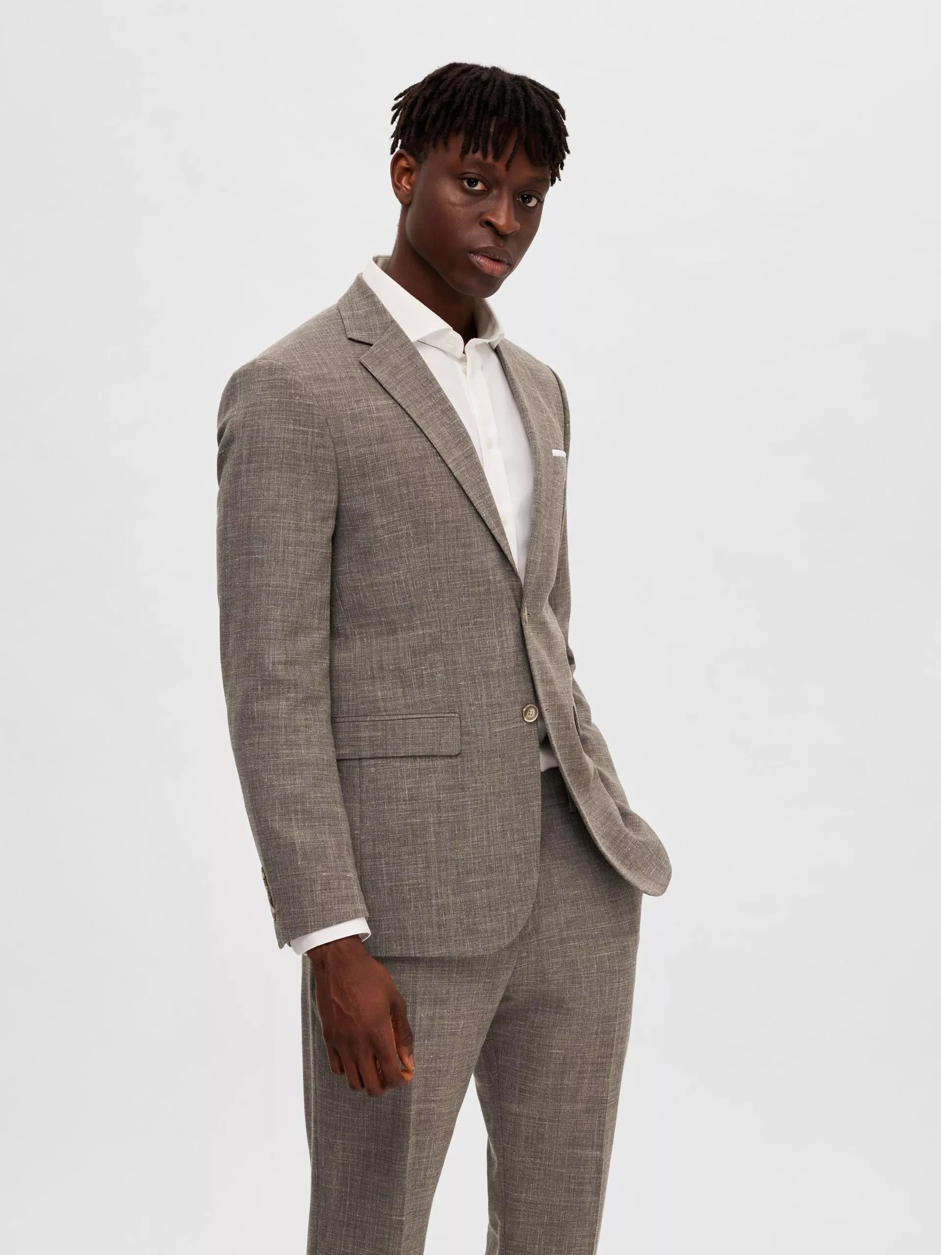 COUPE SLIM BLAZER À SIMPLE BOUTONNAGE