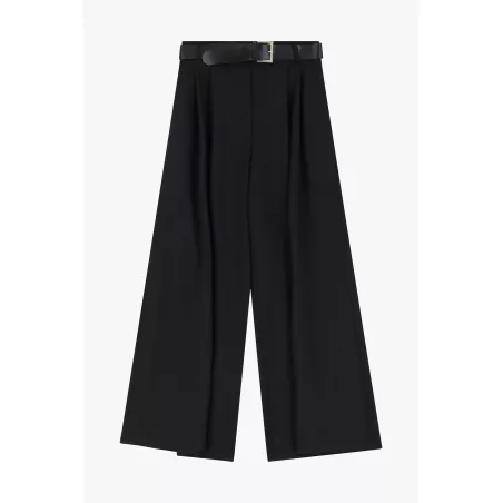 Pantalon palazzo élégant uni