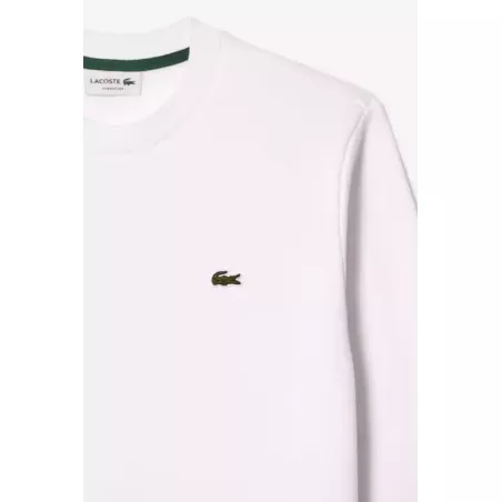 SWEATSHIRT JOGGER HOMME LACOSTE EN MOLLETON GRATTÉ DE COTON BIOLOGIQUE