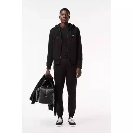 SWEATSHIRT JOGGER ZIPPÉ HOMME EN MOLLETON LACOSTE AVEC POCHE KANGOUROU