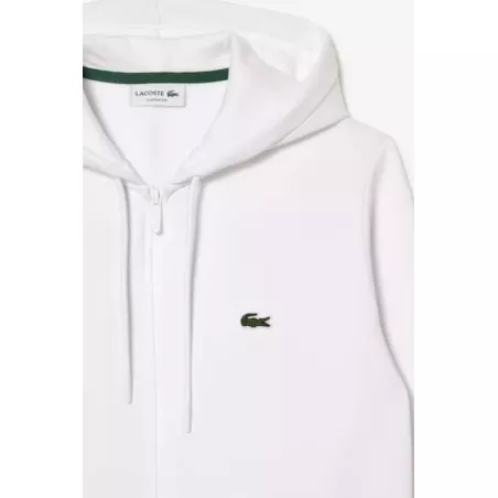 SWEATSHIRT JOGGER ZIPPÉ HOMME EN MOLLETON LACOSTE AVEC POCHE KANGOUROU