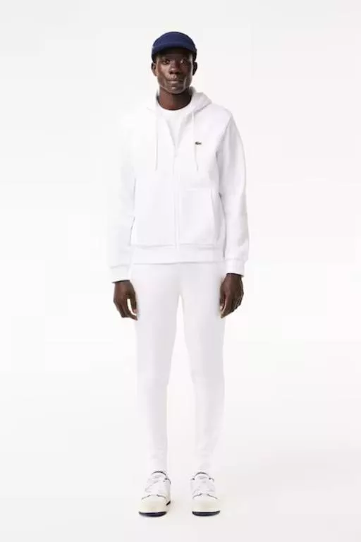 SWEATSHIRT JOGGER ZIPPÉ HOMME EN MOLLETON LACOSTE AVEC POCHE KANGOUROU