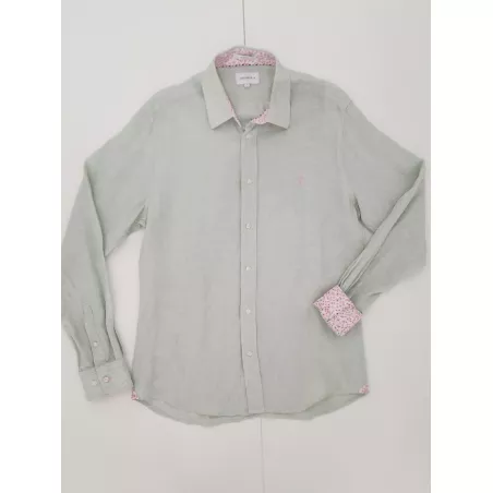 CLAY1 M PLAIN LINEN SHIRT