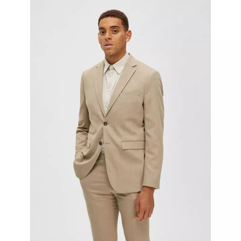 TISSÉ EN LAINE MÉLANGÉE BLAZER