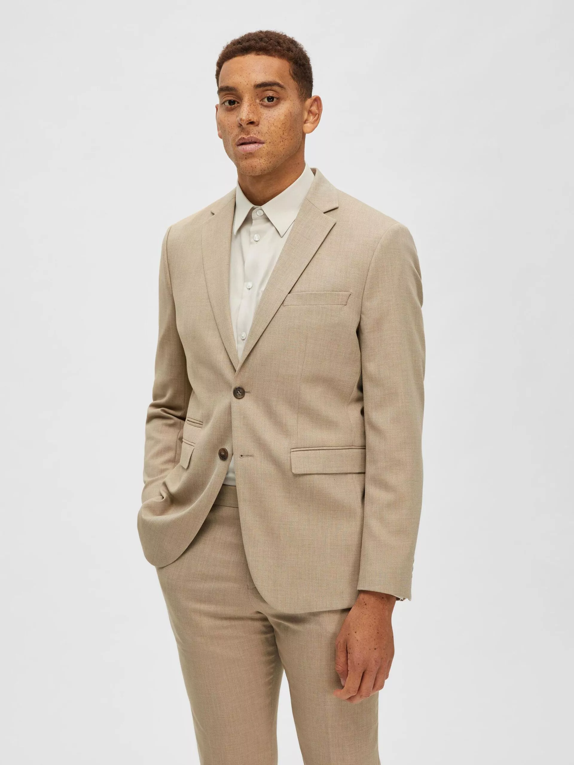 TISSÉ EN LAINE MÉLANGÉE BLAZER