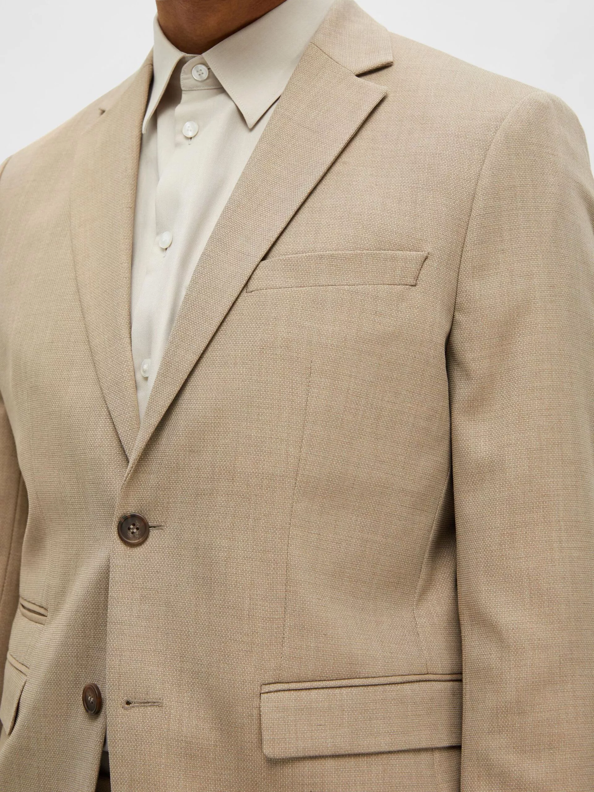 TISSÉ EN LAINE MÉLANGÉE BLAZER