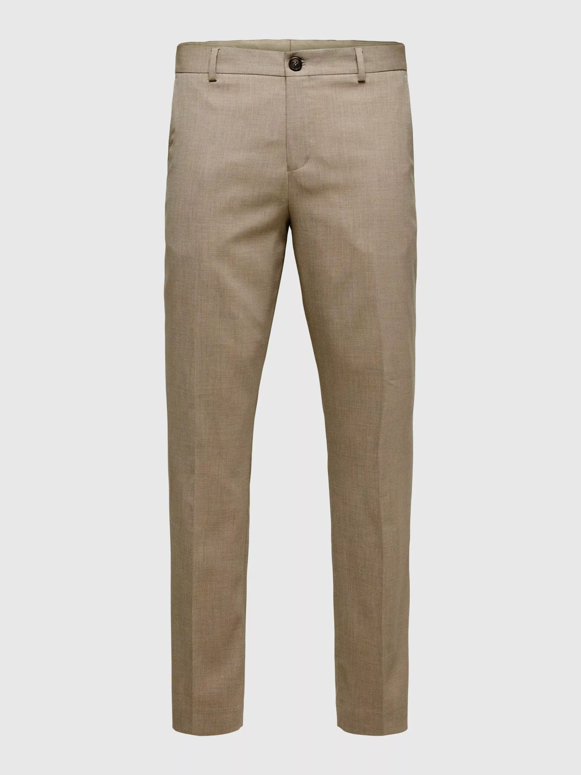 TISSÉ EN LAINE MÉLANGÉE PANTALON