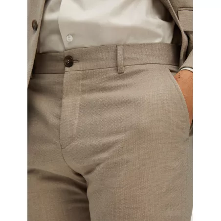 TISSÉ EN LAINE MÉLANGÉE PANTALON