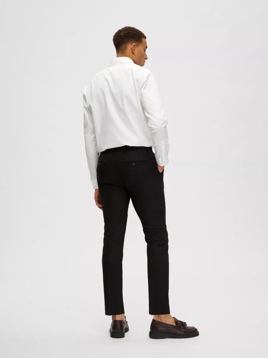 TISSÉ EN LAINE MÉLANGÉE PANTALON