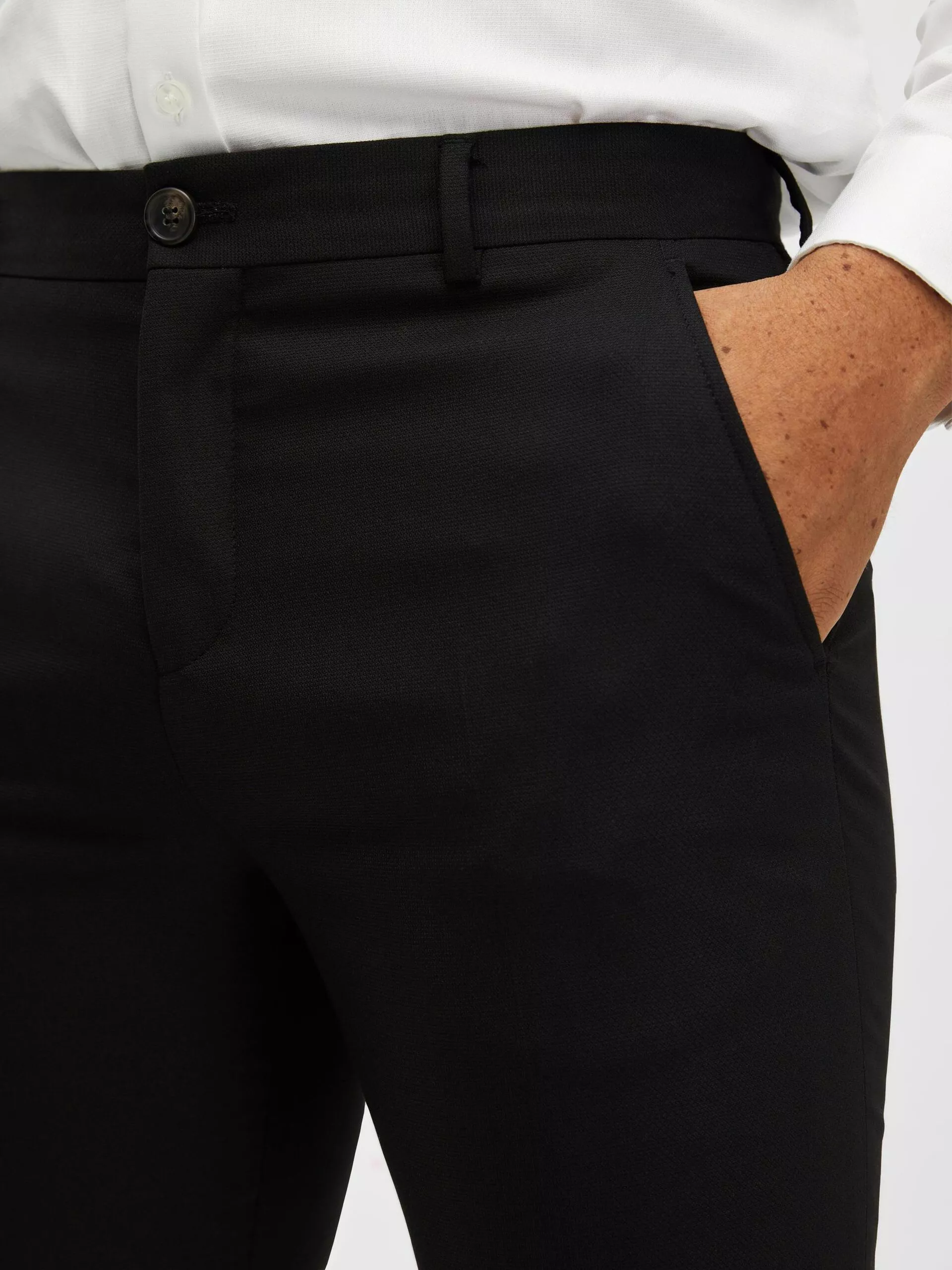 TISSÉ EN LAINE MÉLANGÉE PANTALON