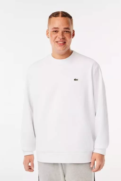 SWEATSHIRT JOGGER HOMME LACOSTE EN MOLLETON GRATTÉ DE COTON BIOLOGIQUE