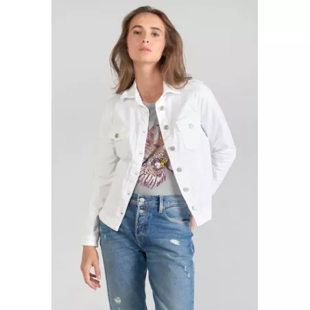 Veste en jeans Lilly blanche