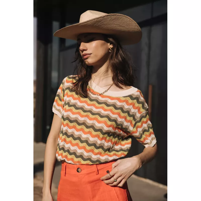 Pelona Wavy T-shirt crochet