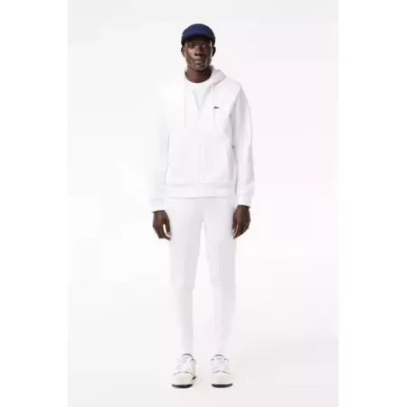 SWEATSHIRT JOGGER ZIPPÉ HOMME EN MOLLETON LACOSTE AVEC POCHE KANGOUROU