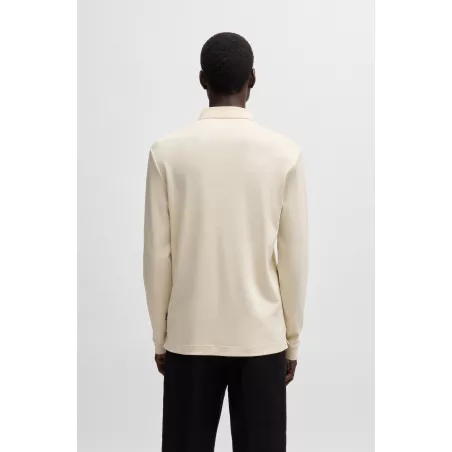 Polo en coton interlock avec logo brodé