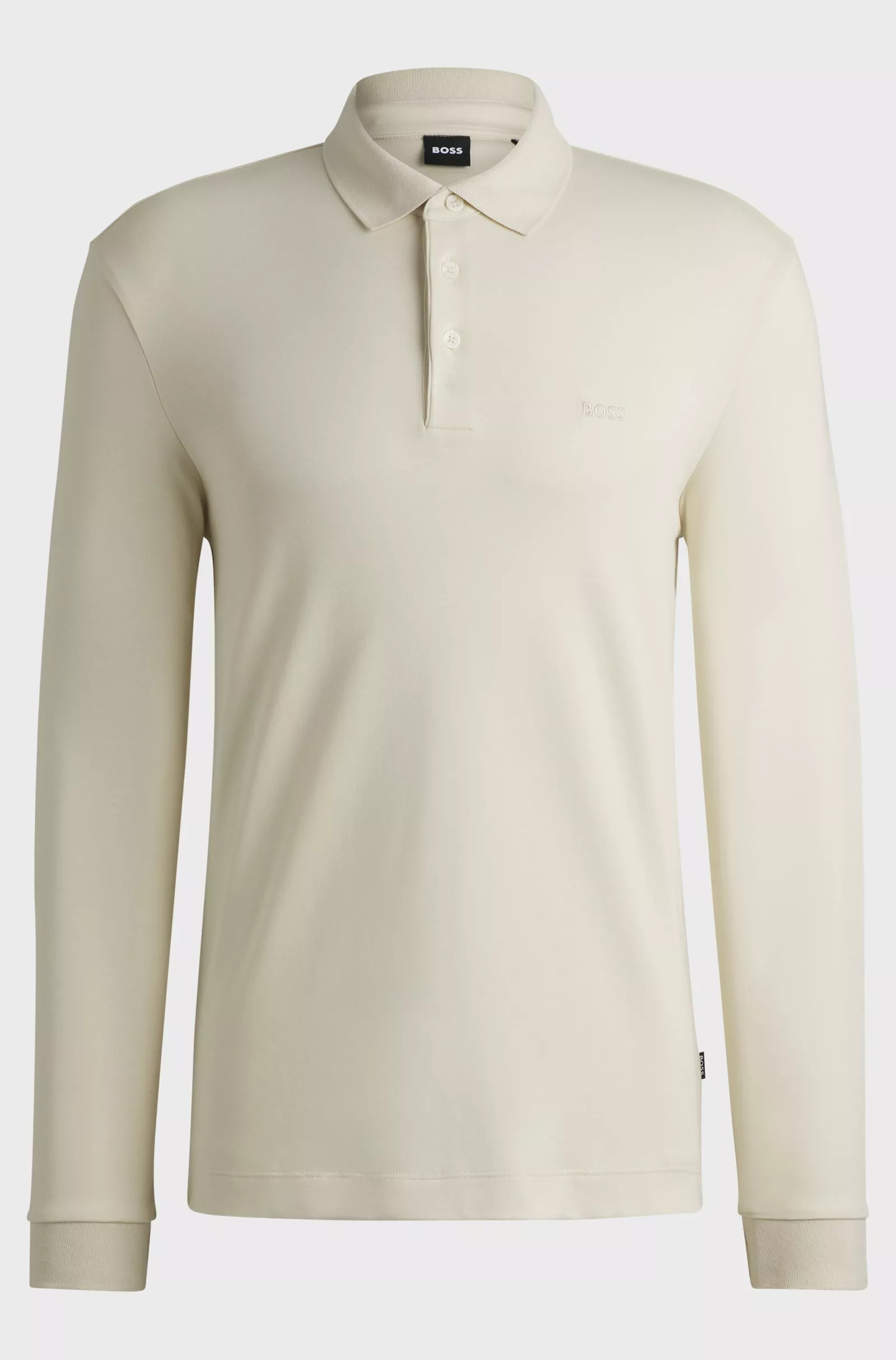 Polo en coton interlock avec logo brodé