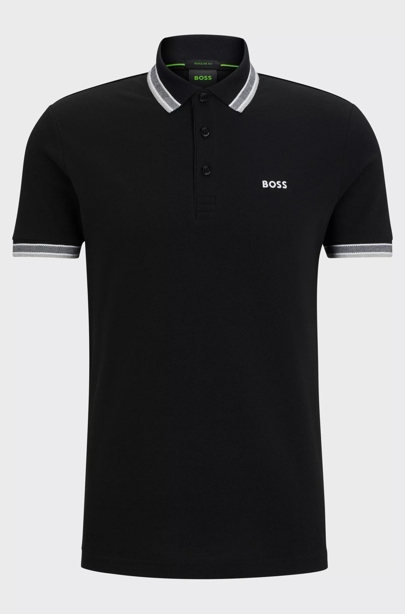 Polo Paddy en piqué de coton avec sous-col logoté