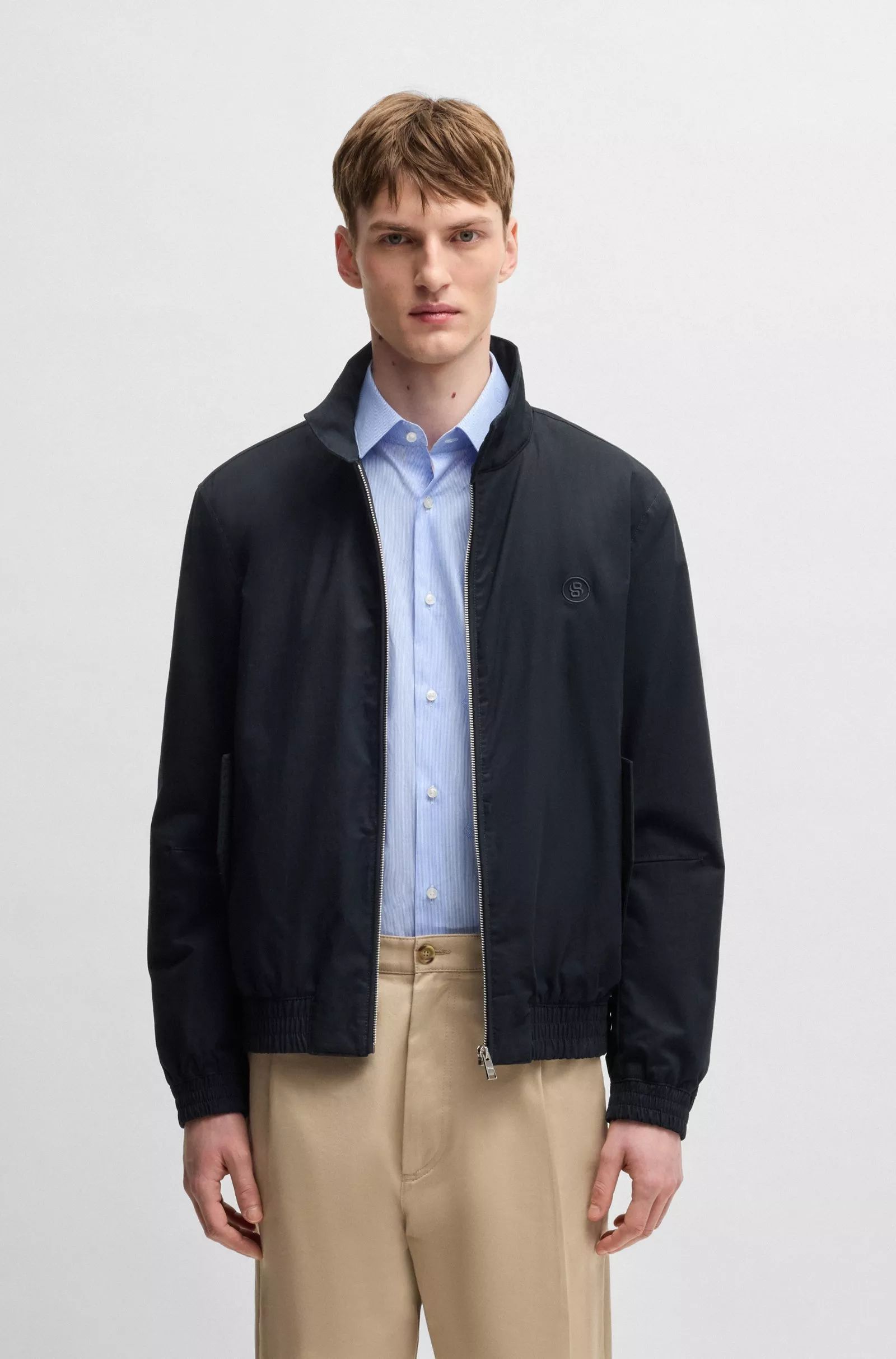 Veste en coton mélangé avec monogramme Double B