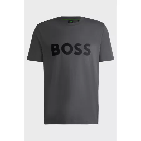 T-shirt en jersey de coton avec grand logo