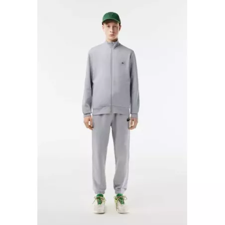 SWEATSHIRT JOGGER ZIPPÉ HOMME REGULAR FIT LACOSTE EN MOLLETON GRATTÉ