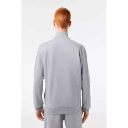 SWEATSHIRT JOGGER ZIPPÉ HOMME REGULAR FIT LACOSTE EN MOLLETON GRATTÉ