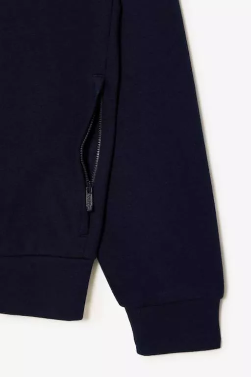 SWEATSHIRT JOGGER ZIPPÉ HOMME REGULAR FIT LACOSTE EN MOLLETON GRATTÉ