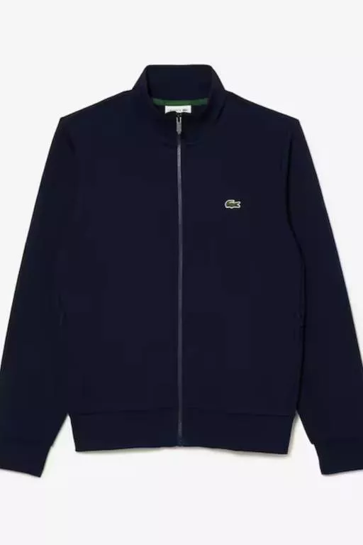 SWEATSHIRT JOGGER ZIPPÉ HOMME REGULAR FIT LACOSTE EN MOLLETON GRATTÉ