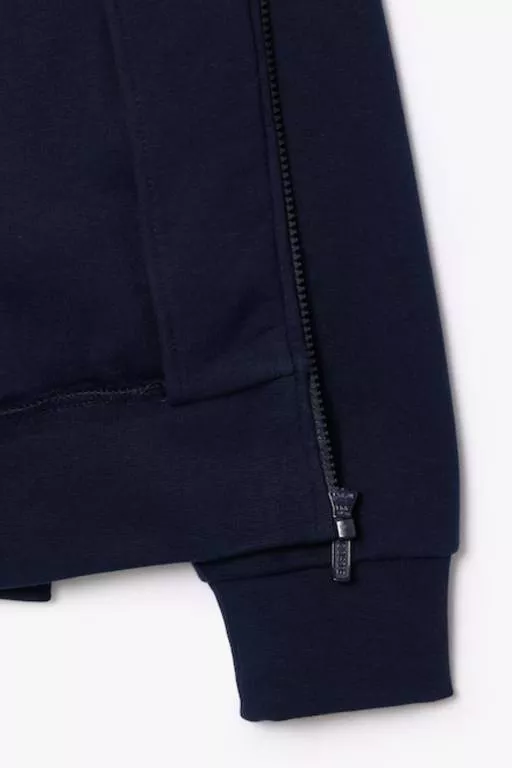 SWEATSHIRT JOGGER ZIPPÉ HOMME REGULAR FIT LACOSTE EN MOLLETON GRATTÉ