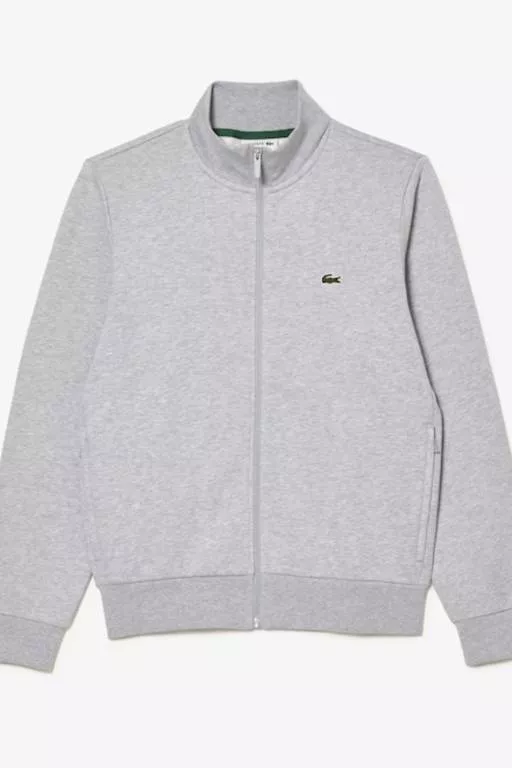 SWEATSHIRT JOGGER ZIPPÉ HOMME REGULAR FIT LACOSTE EN MOLLETON GRATTÉ