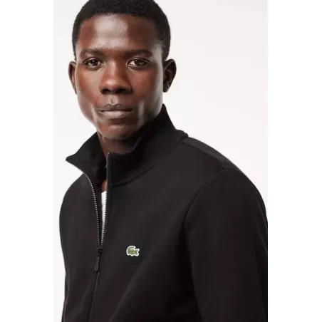 SWEATSHIRT JOGGER ZIPPÉ HOMME REGULAR FIT LACOSTE EN MOLLETON GRATTÉ