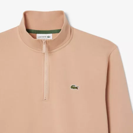 Sweatshirt col montant zippé molleton