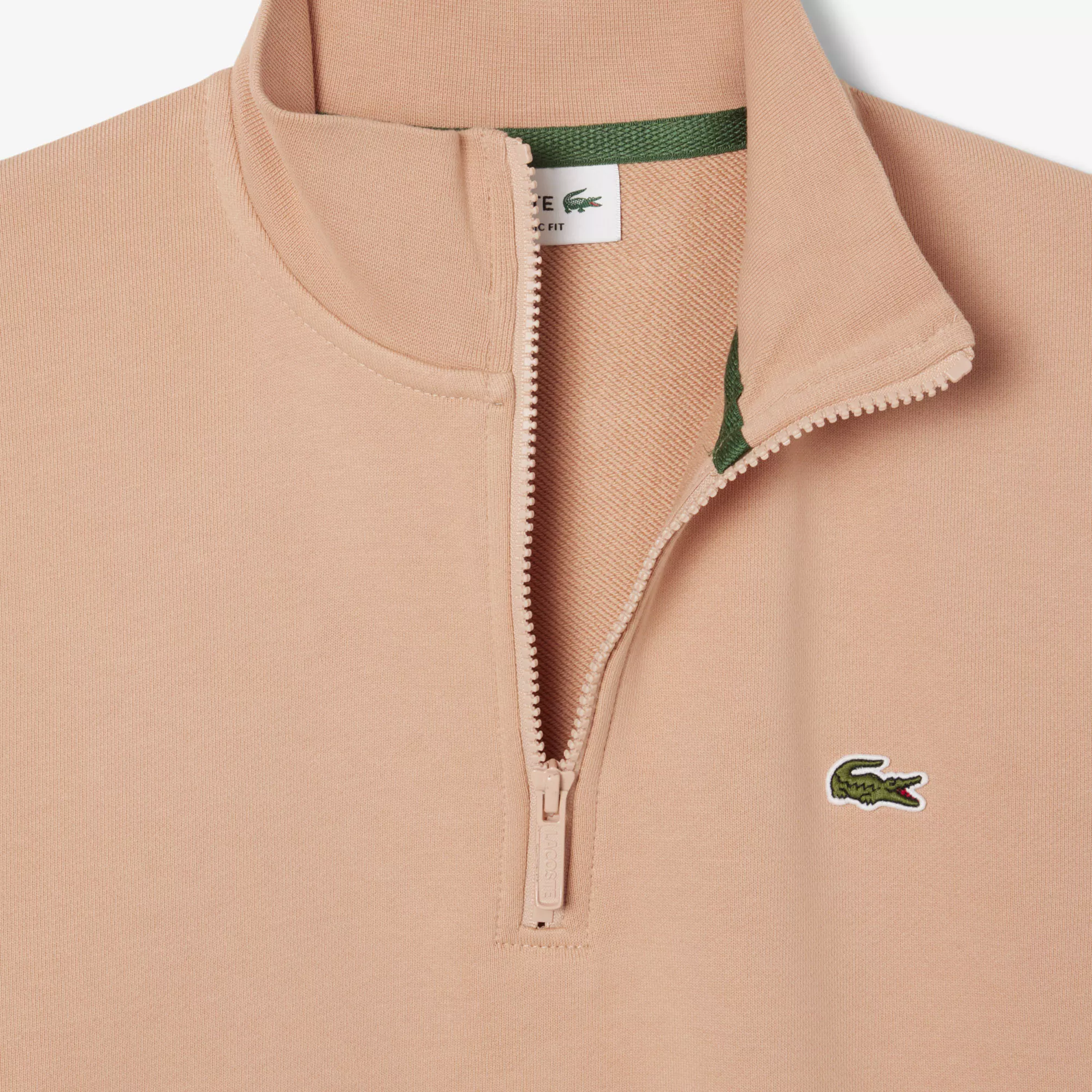 Sweatshirt col montant zippé molleton