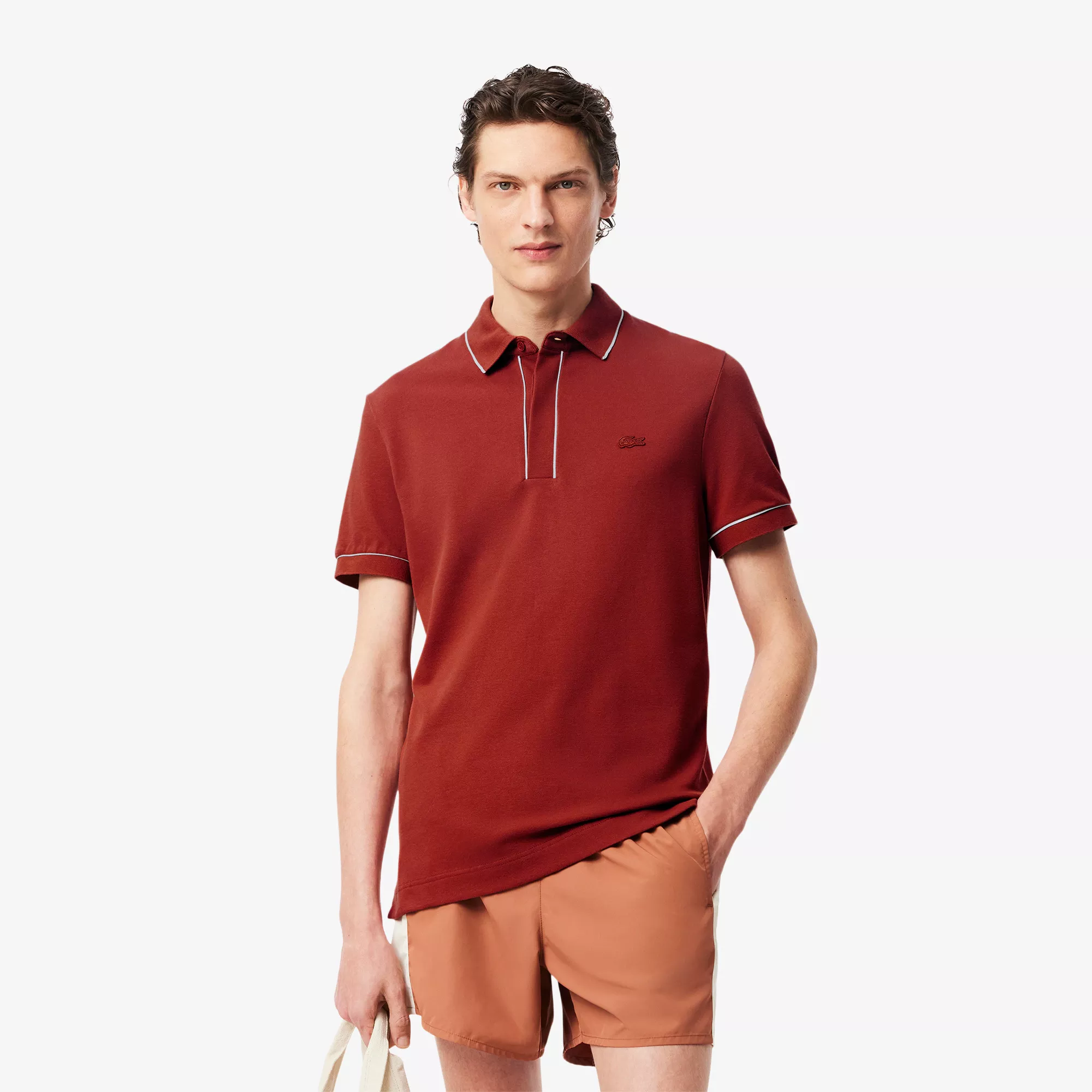 Polo Paris regular fit en Piqué stretch