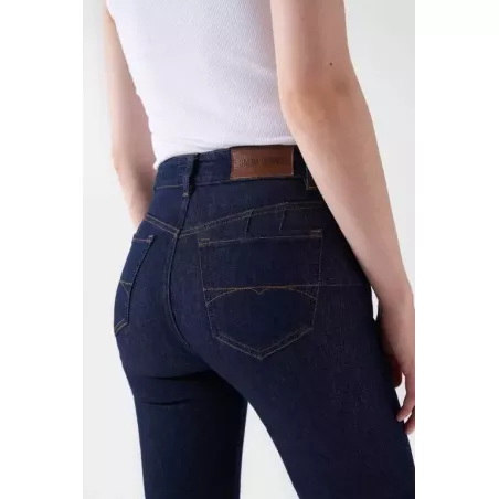 JEAN DESTINY PUSH UP FLARE AVEC BOUTON DORÉ