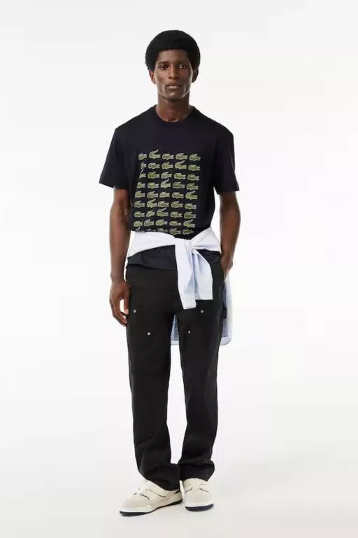 T-SHIRT RELAXED FIT AVEC CROCODILES ICONIQUES