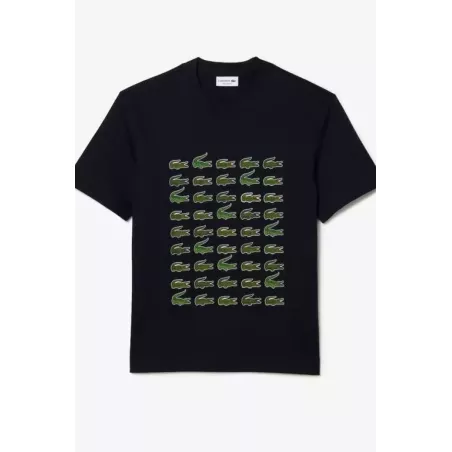 T-SHIRT RELAXED FIT AVEC CROCODILES ICONIQUES